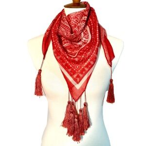 Paisley Tassel Scarf